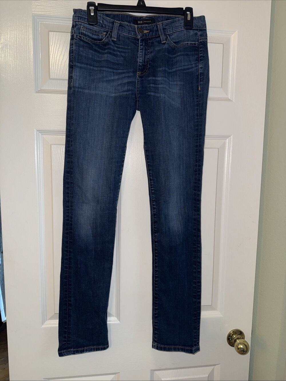 BKE Buckle Reserve Women's Addison Skinny Blue Dark Wash Denim Jeans Size 27R